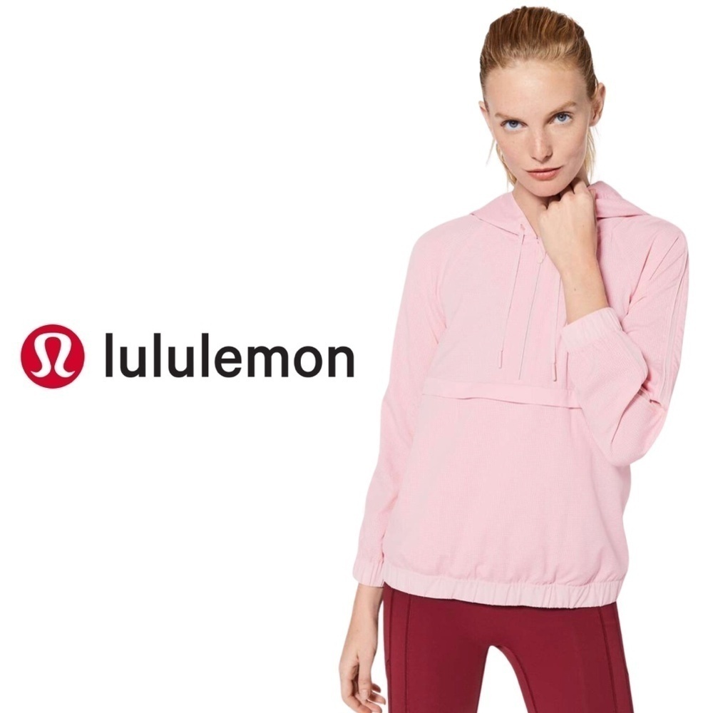 Lululemon Pack Light 1/2 Zip Pullover Petals - Pit-to-Pit: 18.5"